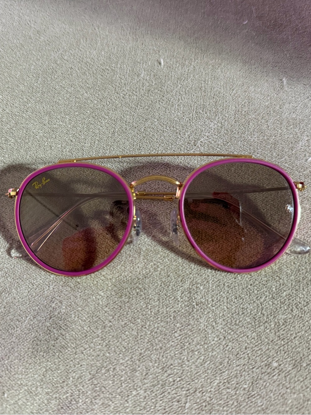 Authentic Ray-Ban RB3647 51MM Mirrored Round Aviator Sunglasses
